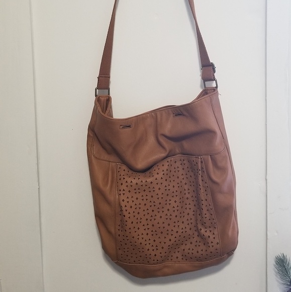 Faux Leather Shoulder/Messenger Bag - Picture 1 of 3